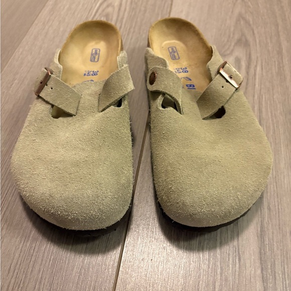 Birkenstock Boston clogs size 38 suede leather taupe, no tags - Picture 6 of 8